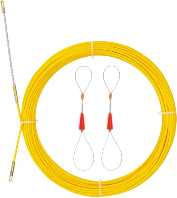IRSCorp 50 piedi 3 mm nastro per pesci fibra di vetro kit aste per cavi elettrico