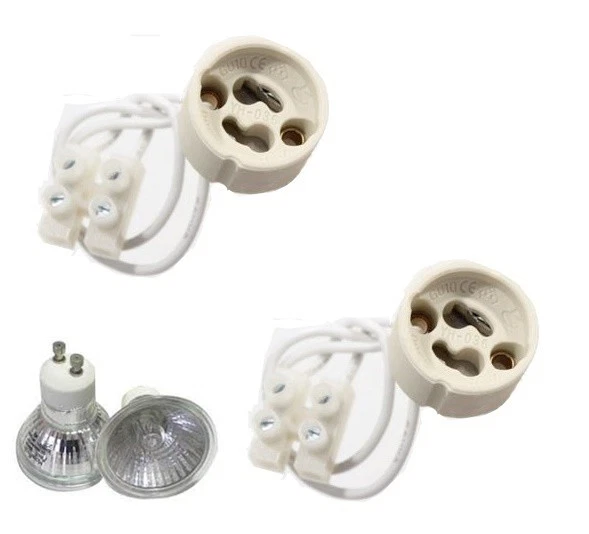 Portalampada In Ceramica G9 - Set Da 2 Pezzi Per Lampadine Alogene E LED - Foto 7