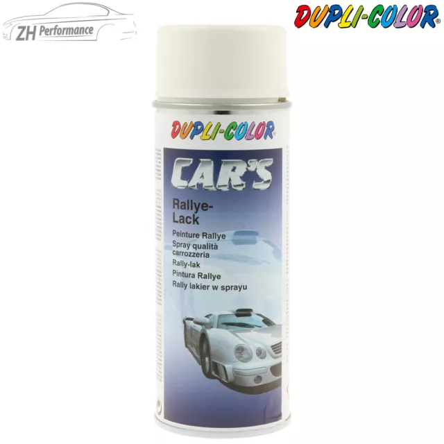 3x DUPLI COLOR CARS Rallye laca spray blanco seda mate 400ml 2