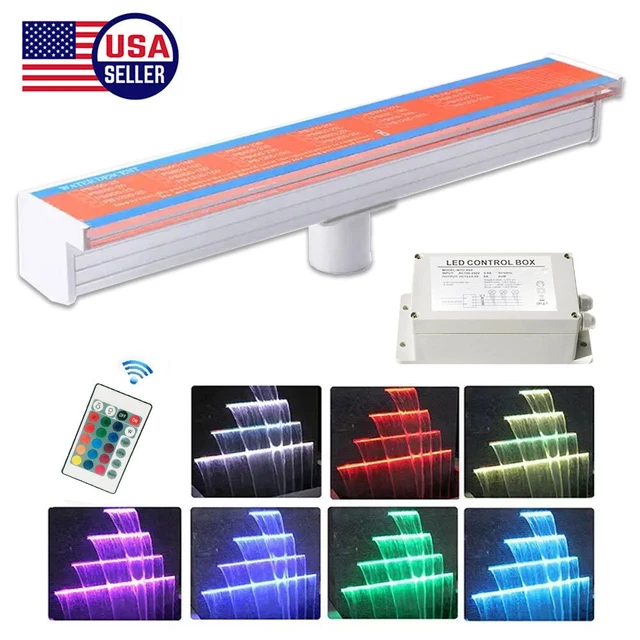 12" Pool-Light Water-Fountain - Swimming Pool Above/Inground 15 Color Changing