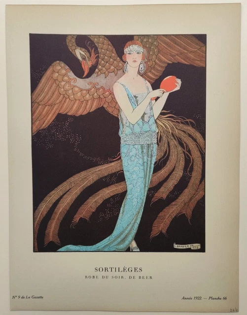 Sortileges, George Barbier, Pochoir Original De 1922, Gazette Du Bon Ton
