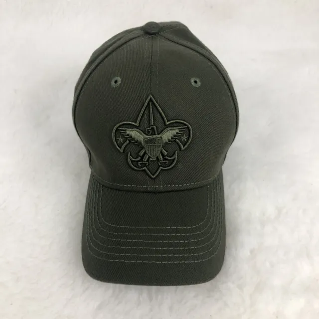 Boy Scouts Hat Mens S/M Fitted Stretchy Official BSA Uni Flex Embroidered Cap ••