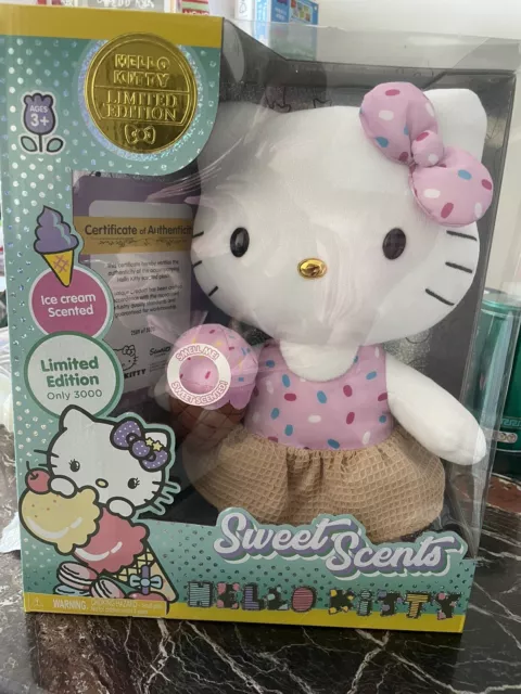 Limited Edition Sweet Scents Sanrio Hello Kitty Scented Plush - Ice Cream Scents