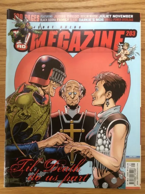 Judge Dredd Megazine #203 11/3/03 Devlin Waugh, Black Siddha, Family (2000ad)