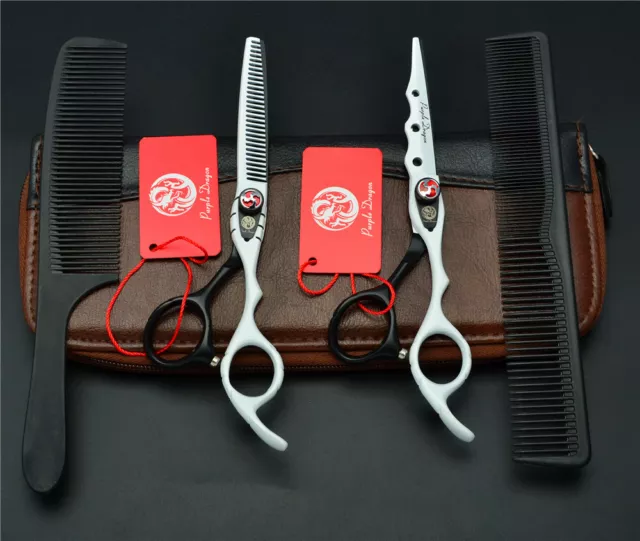 Purple Dragon® Japanese 6" Cutting & Thinning Hairdressing Scissor Set RRP £195