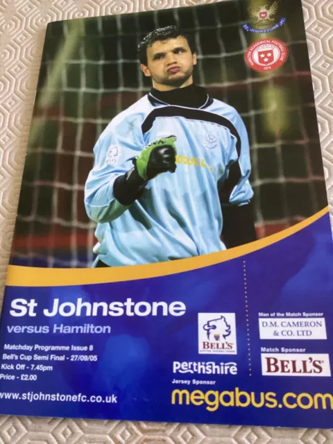 2005/06 St.Johnstone v Hamilton  Bells Cup Semi Final