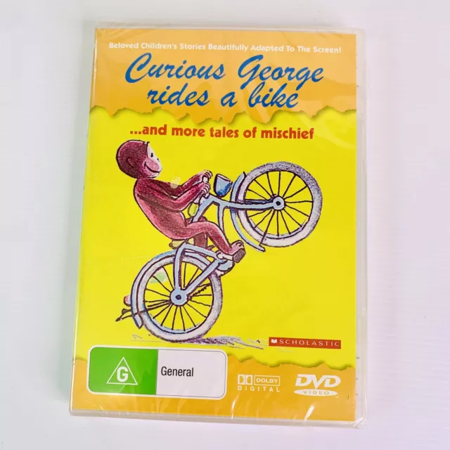 Curious George Rides A Bike DVD Region Free New Sealed Scholastic Kids Animation