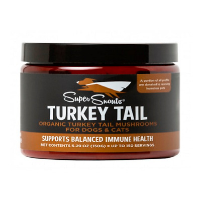 SUPERSNOUTS Turkey Tail (Cola de Pavo) Protector Inmunológico, Perros y Gatos,
