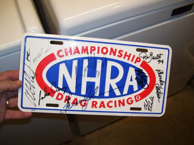 Vintage Nhra license plate Don garlits signed Ford gm chevy rat hot street rod