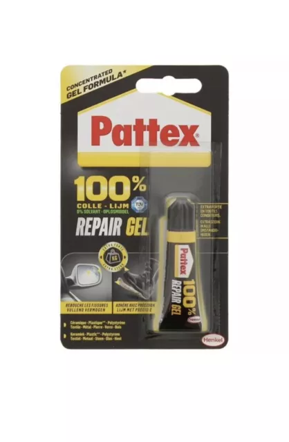 Colle Fixation Pattex Repair Gel 8g Extra Forte sans Solvant