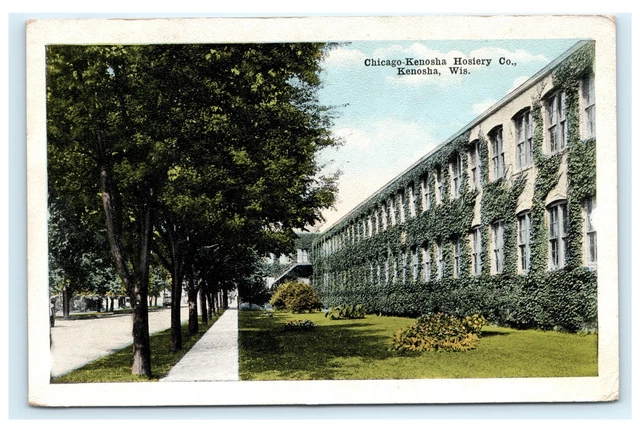 Chicago Kenosha Hosiery Co. Kenosha Wisconsin WI Postcard 1922 E.C. Kropp