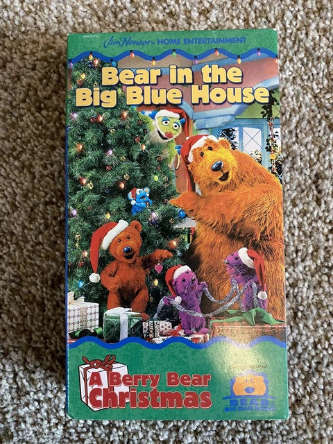 bear-in-the-big-blue-house-a-berry-bear-christmas-vhs-tape-jim-henson