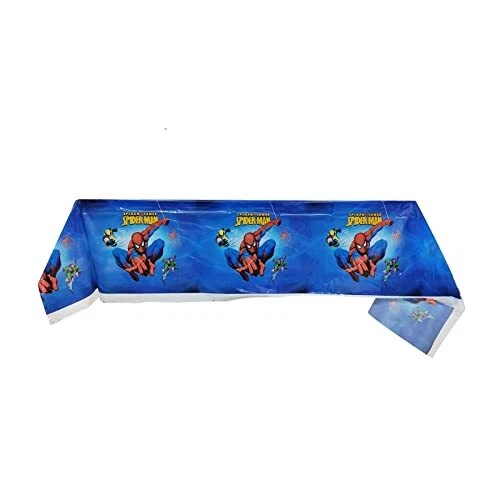 2PCS Spiderman Tablecloth Tablecver for Kids Spiderman Themed Party Decoration
