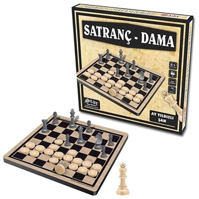 32 pièces jeu de dames pierres pions figurine ensemble, multicolore