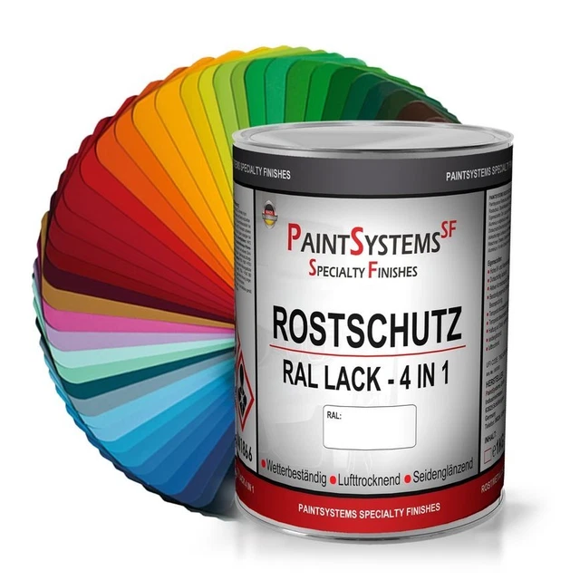 4in1 Dickschichtlack Spray – RAL 1002 Sandgelb, Seidenglänzend, Korrosionsschützend, Made In Germany
