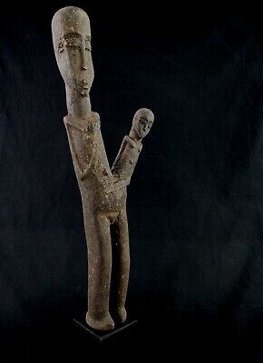 Art African tribal - Rare And Large Maternity Lobi - Base On Gauges - 67 CMS 2