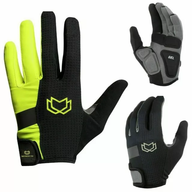 WFX Mountain Bike Bicycle Cycling Full Finger Gloves BMX MTB Riding Touchscreen