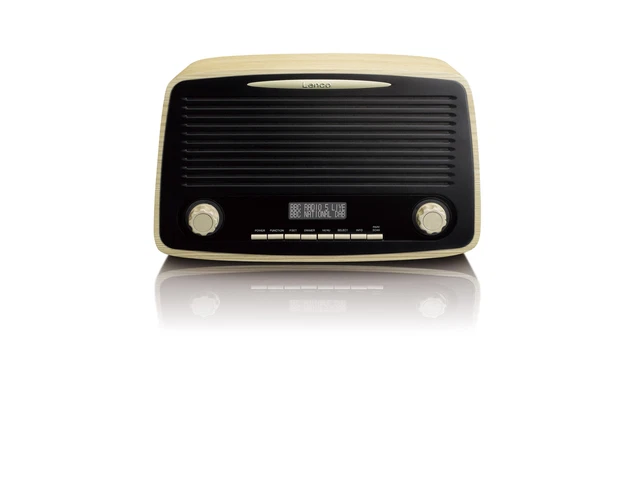 Lenco DAR-030 - DAB Radio - Bluetooth V.5 - DAB en FM ontvanger - 10 voorkeuzezenders - 2 x 3 Watt RMS - Afstandsbediening - Alarm Functie - Zwart
