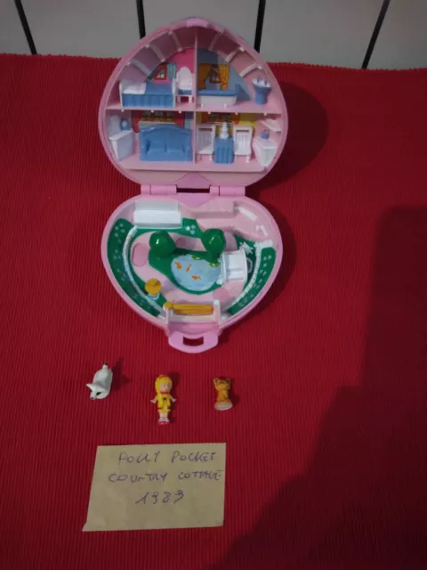 COMPLETO Polly Pocket Country Cottage - Bluebird 1989