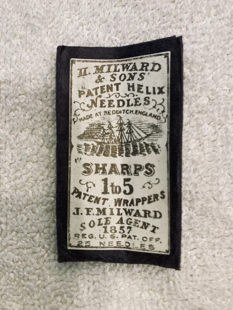 H Milward & sons Patent Helix Needles—Sharps 1 to 5