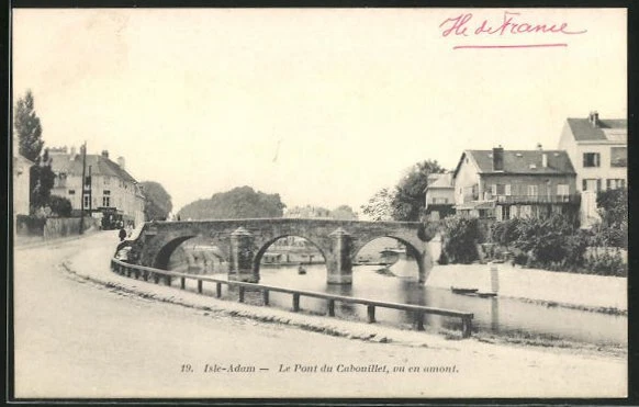 CPA Isle-Adam, Le Pont de Cabouillet, seen in Maont