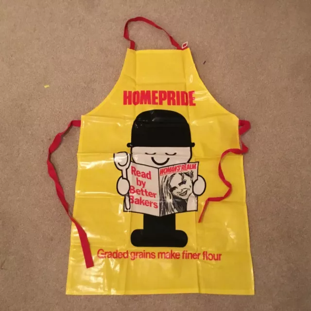 Vintage Homepride Fred PVC Apron Woman's Realm  Kitchenalia Advertising UNUSED