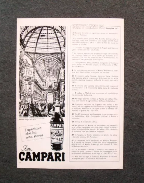 [GCG] M819 - Advertising Pubblicità - 1972 - CAMPARI BITTER