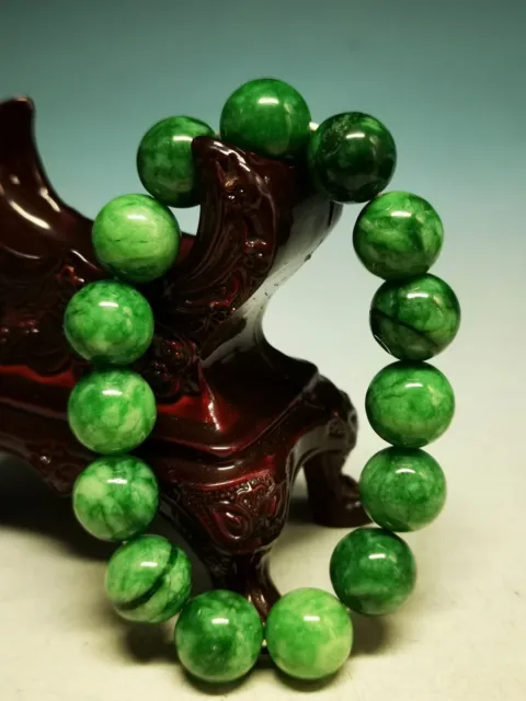 Quality Exquisite Natural Chinese Jadeite Jade Hand Polished Jade Bracelet C70