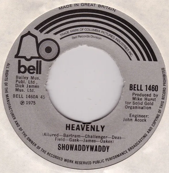 Showaddywaddy - Heavenly (7", Single, 4 P)