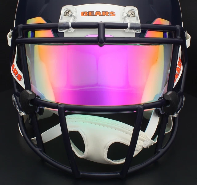 CHICAGO BEARS NFL Football Helmet Eye Shield REVO PRISMATIC ColorShift