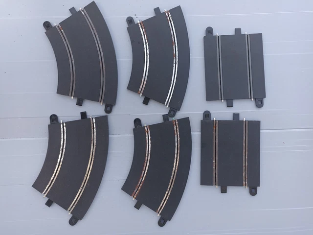 Lot 6 RAILS  PISTE  CIRCUIT ÉLECTRIQUE SCALEXTRIC HORNBY SPORT Slot Car