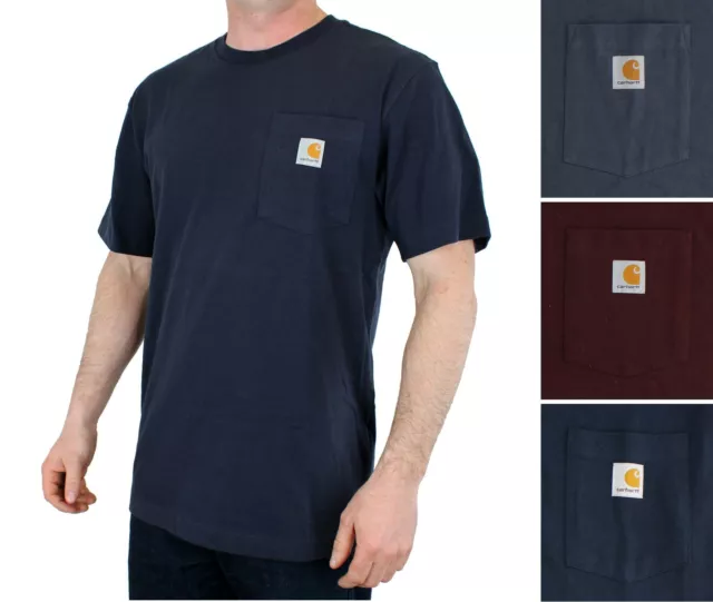 Carhartt Men's T-Shirt Loose Fit Heavy Weight Short Sleeve, Chest Pocket Tee K87