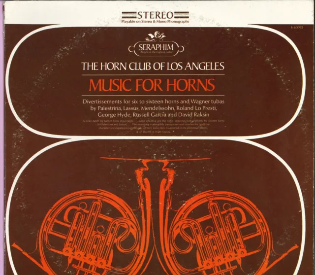 Music For Horns – The Horn Club Of Los Angeles - Mendelssohn, Lo Presti, Lassus