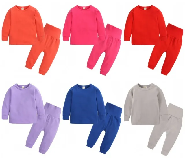 Kids Boys Girls 2Pcs Outfits Tracksuit Tops Pants Set Children Sport Lounge Wear