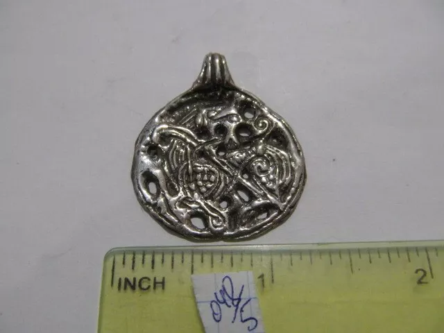 Ancient Silver Zomorphic amulet Viking, Kievan Rus 9-10 AD №048/5 (copy)