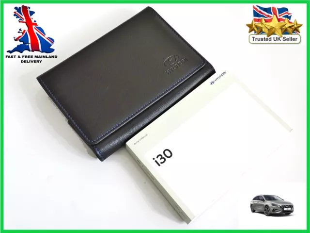 GENUINE HYUNDAI i30 2020-2024 OWNERS MANUAL DRIVERS HANDBOOK AUDIO WALLET PACK