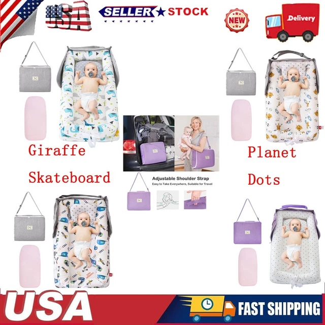 Baby Lounger Nest For Napping Travel Portable Newborn Bassinet Infant Crib-Bed