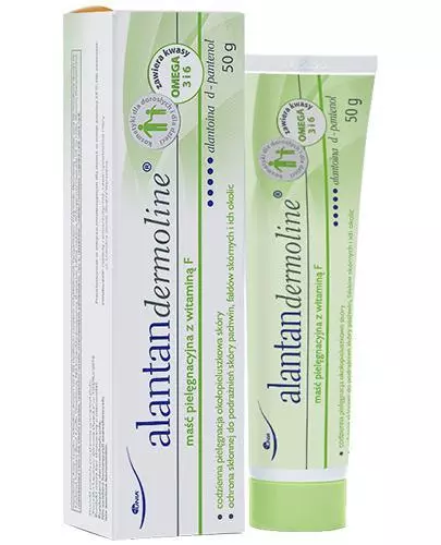 ALANTAN DERMOLINE Hautpflegesalbe mit Vitamin F 50g Tagespfelge Creme