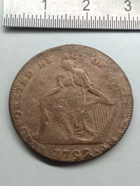 IRLANDE Half Penny Token 1792 (ref 3-12)
