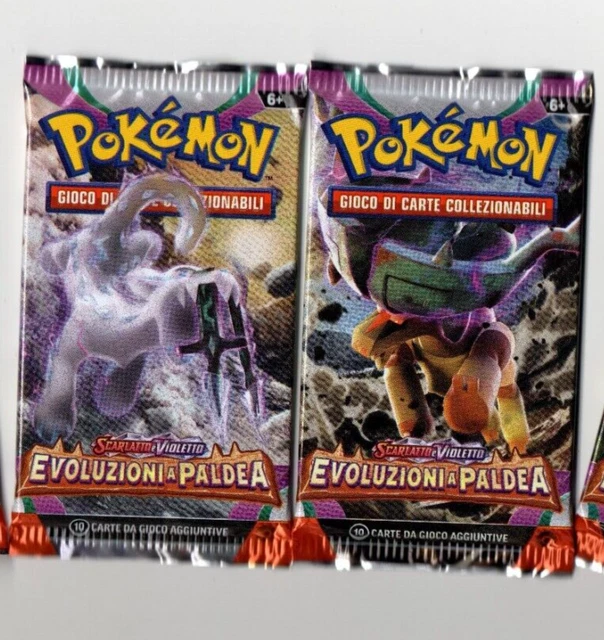 2x BUSTE BUSTINE PACCHETTI Pokemon EVOLUZIONI A PALDEA Sigillati ITA!!!