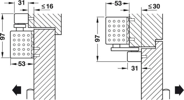 Dorma Türschließer TS 93 B EN 2-5 Basic 43020811 in Weiß mit Gleitschiene 3