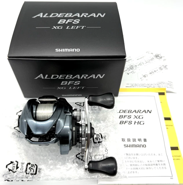 SHIMANO - アデルバラン BFS XG LEFT HANDLE SHIMANO Low Profile Baitcasting Lefthanded Reel ALDEBARAN