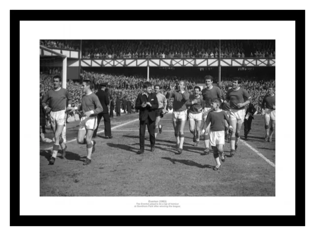 Everton 1963 League Champions Team Celebrations Photo Memorabilia