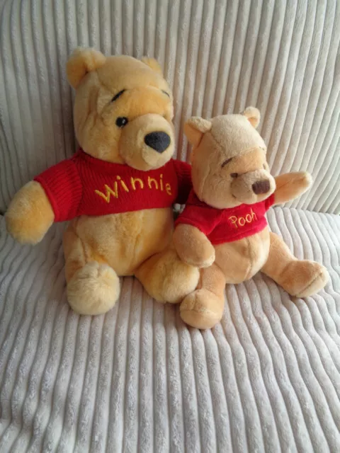Disney Winnie the Pooh & Baby Pooh Duo Plush Soft Toy