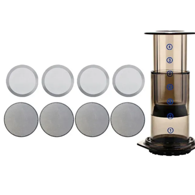 Stainless Steel Disc Metal Ultra Thin Filter Aeropress Coffee Maker Coffee To-lk