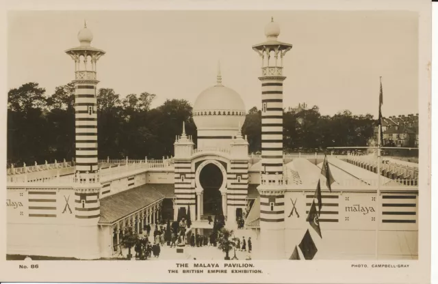 PC23170 The Malaya Pavilion. The British Empire Exhibition. Campbell Gray. No 86