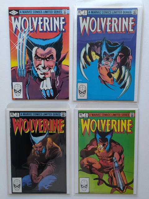 VINTAGE FIRST Wolverine Limited series #1-4 Complete set FRANK MILLER 1982!