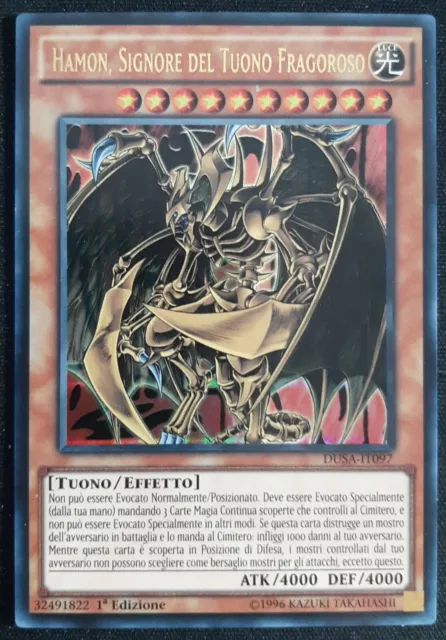 HAMON SIGNORE DEL TUONO FRAGOROSO Ultra Rara in Italiano DUSA-IT097 YUGIOH