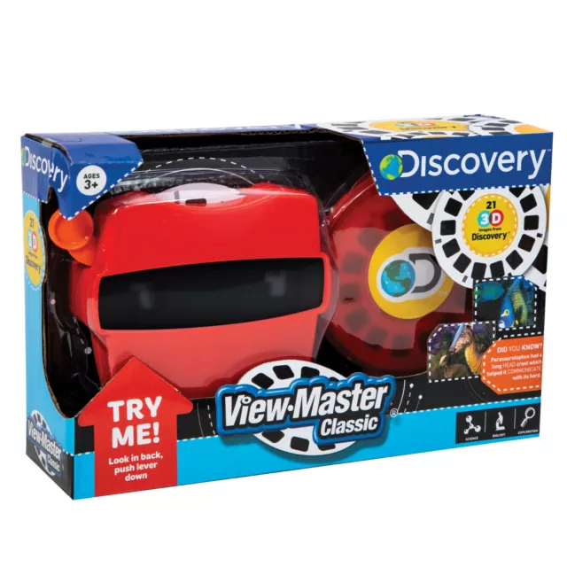 3D VIEW-MASTER DISCOVERY KIDS Dinosaurs Marine Animals Viewmaster Viewer Box Set