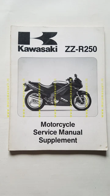 Kawasaki ZZ-R 250 1990 SUPPLEMENTO manuale officina INGLESE